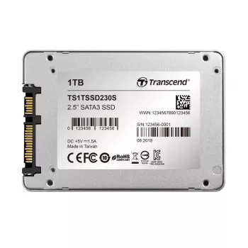 TRANSCEND SSD 230s 1TB 2.5in SATA III 6Gb/s TLC Aluminiowa Obudowa