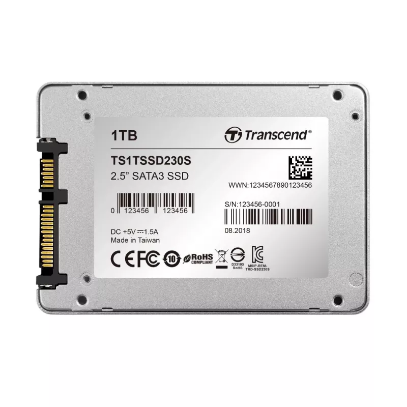 TRANSCEND SSD 230s 1TB 2.5in SATA III 6Gb/s TLC Aluminiowa Obudowa