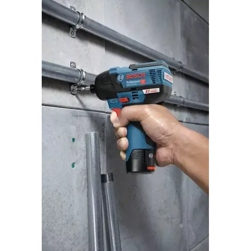 Bosch 0 601 9E0 005 klucz udarowy 1/4 cala 3100 RPM 110 N⋅m czarny, niebieski 12 V