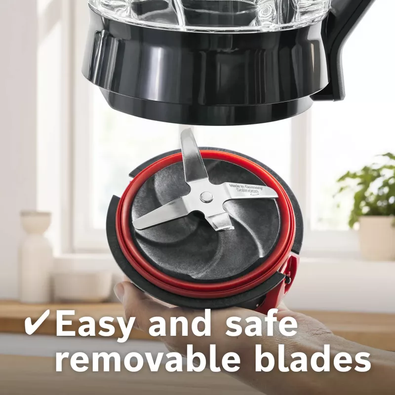 Blender stołowy Bosch Serie 4 MMB6177S 1,5 L 1200 W Czarny, Srebrny