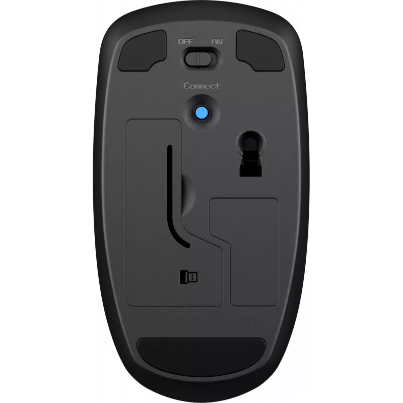 Mysz bezprzewodowa HP X200, oburęczna, optyczna, RF, 1600 DPI, czarna