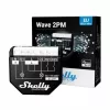 Inteligentny przełącznik Shelly WAVE 2PM Czarny (Shelly) — bezprzewodowy Z-Wave, 16 A, 110–240 V, 868,4 MHz