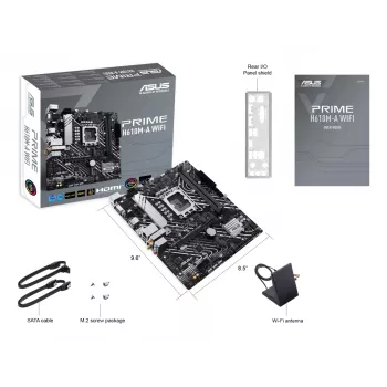 Płyta główna ASUS PRIME H610M-A WIFI — Intel H610, LGA 1700, micro ATX, DDR5, 2x DIMM, Wi‑Fi 5, audio 7.1