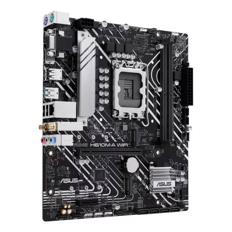 Płyta główna ASUS PRIME H610M-A WIFI — Intel H610, LGA 1700, micro ATX, DDR5, 2x DIMM, Wi‑Fi 5, audio 7.1
