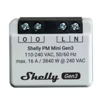 Inteligentny przełącznik Shelly PM Mini Gen3 Bezprzewodowy 110-240V 1.2W