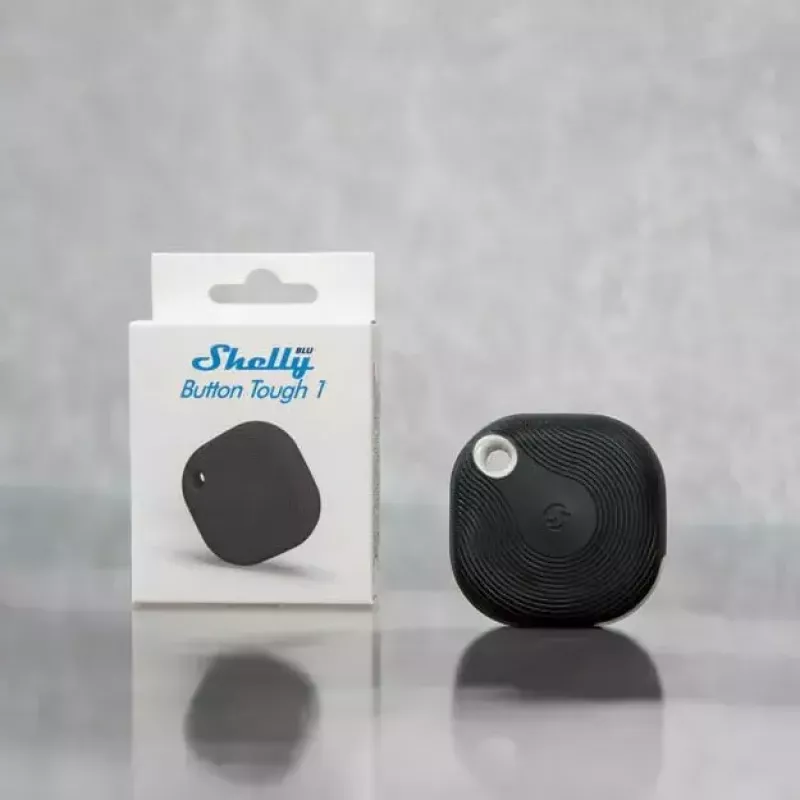 Inteligentny przycisk Shelly BLU Button Tough 1 Czarny Plastik 3V CR2032