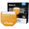 Inteligentny przełącznik Shelly Qubino Wave i4 — bezprzewodowy kontroler scen 110–240 V, 16 A, 50/60 Hz, pomarańczowy