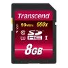 Pamięć flash Transcend 8GB SDHC Class 10 UHS-I 600x TS8GSDHC10U1