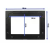 Ramka przednia do tabletu ALLNET ALLTCOVER10WWV1 — biała ramka, 309 × 228 mm