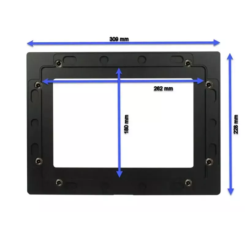 Ramka przednia do tabletu ALLNET ALLTCOVER10WWV1 — biała ramka, 309 × 228 mm