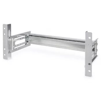 Uchwyt na szynę DIN DIGITUS, 4U, 178x483x223 mm, ocynkowany, w zestawie szyna DIN, regulowana głębokość i wysokość