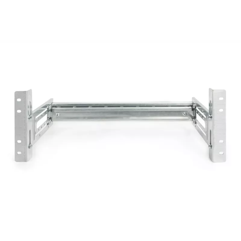 Uchwyt na szynę DIN DIGITUS, 4U, 178x483x223 mm, ocynkowany, w zestawie szyna DIN, regulowana głębokość i wysokość