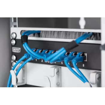 DIGITUS Szafa wisząca 254 mm (10 cali) 6U szara (RAL 7035) drzwi szklane