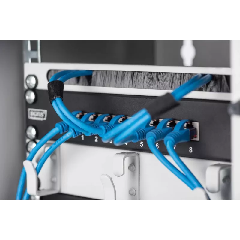 DIGITUS Szafa wisząca 254 mm (10 cali) 6U szara (RAL 7035) drzwi szklane