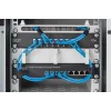 DIGITUS Szafa wisząca 254 mm (10 cali) 6U szara (RAL 7035) drzwi szklane