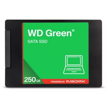 WESTERN DIGITAL SSD - WD zielony - 250 GB - SATA 6 Gb/s - 2,5 cala/7 mm w obudowie