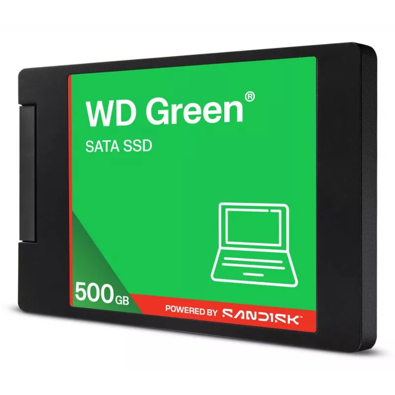 WESTERN DIGITAL SSD - WD zielony - 500GB - SATA 6Gb/s - 2.5in/7mm cased