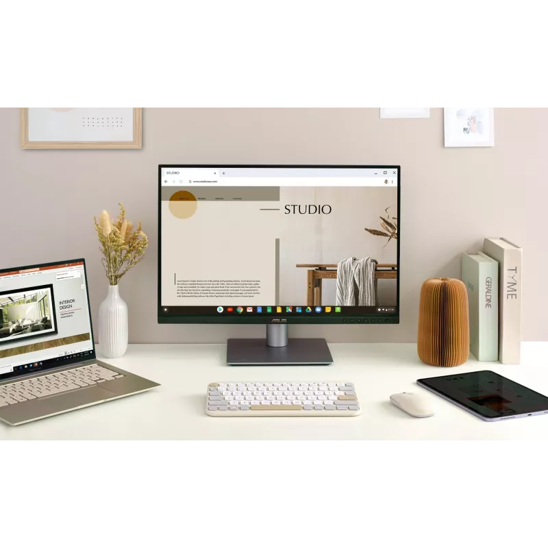 Klawiatura ASUS Marshmallow KW100 Bezprzewodowa Bluetooth QWERTZ Beżowo-Szaro-Biała