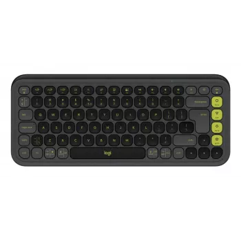 Logitech POP Icon Keys Klawiatura Uniwersalna Bluetooth QWERTY US International Grafitowo-Zielona