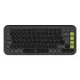 Logitech POP Icon Keys Klawiatura Uniwersalna Bluetooth QWERTY US International Grafitowo-Zielona