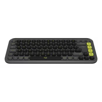Logitech POP Icon Keys Klawiatura Uniwersalna Bluetooth QWERTY US International Grafitowo-Zielona