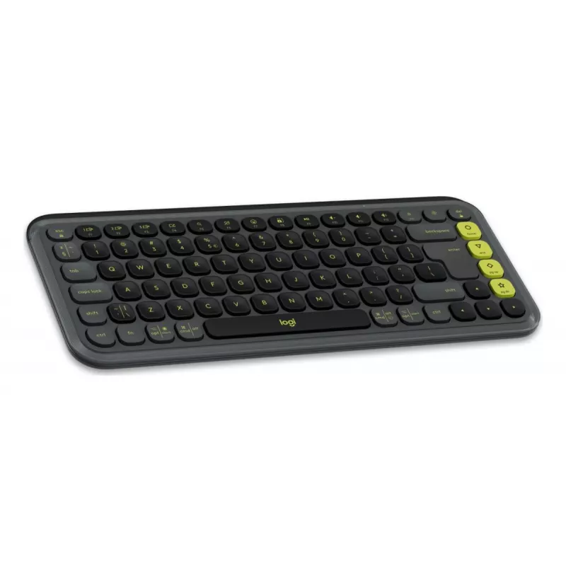 Logitech POP Icon Keys Klawiatura Uniwersalna Bluetooth QWERTY US International Grafitowo-Zielona