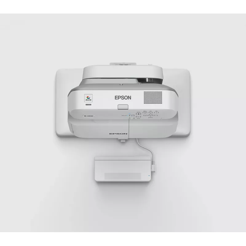 Projektor Epson EB-695Wi o ultrakrótkim rzucie, 3500 ANSI lumenów, 3LCD, WXGA (1280x800), biały, szary