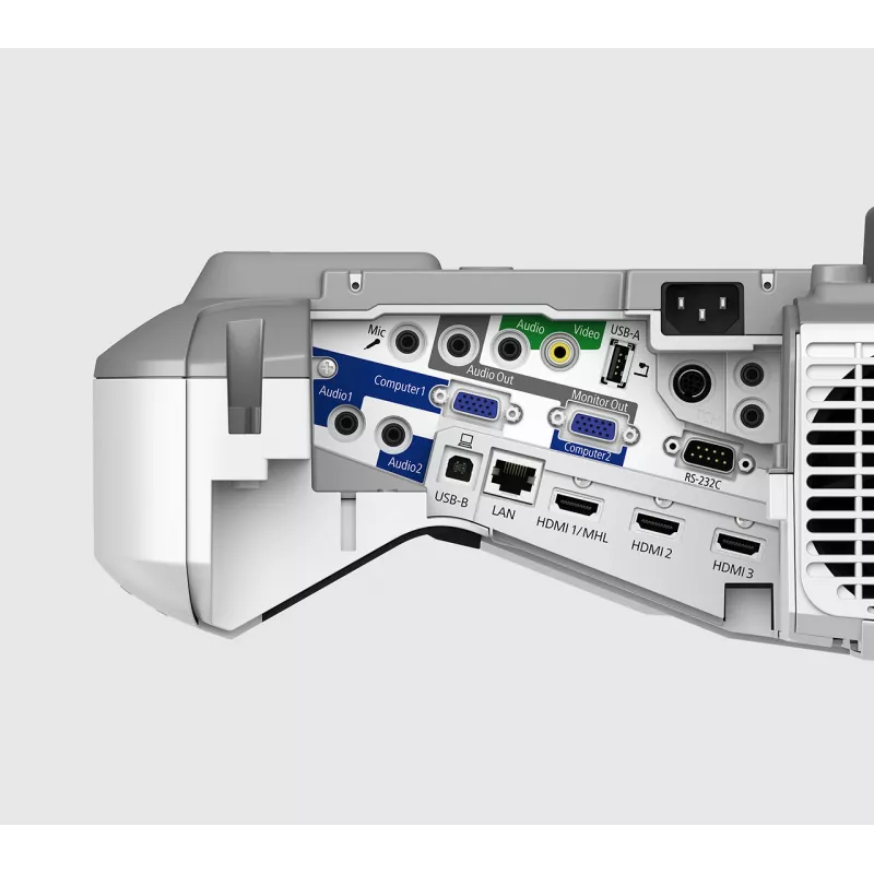 Projektor Epson EB-695Wi o ultrakrótkim rzucie, 3500 ANSI lumenów, 3LCD, WXGA (1280x800), biały, szary