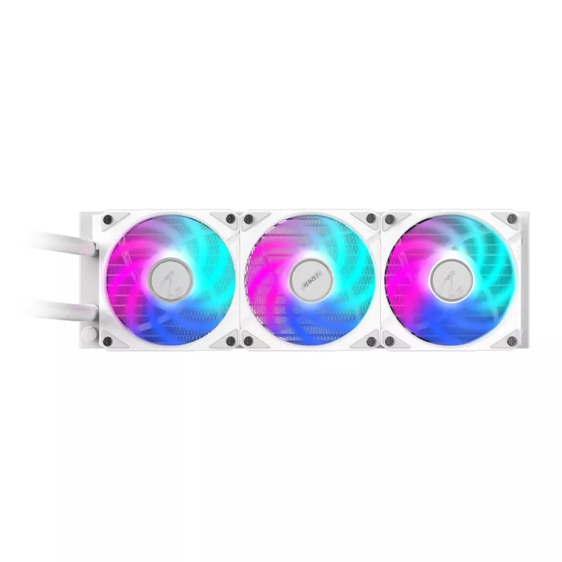 GIGABYTE AORUS WATERFORCE II 360 ICE AIO chłodzenie cieczą CPU - 3x120mm wentylatory ARGB, mechanizm blokady wsuwanej, DAISY-CHAIN, kompatybilne z Intel LGA 1851 i AMD AM5