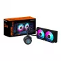 GIGABYTE AORUS WATERFORCE II 240 AIO Chłodzenie cieczą CPU - 2x120mm wentylatory ARGB, mechanizm blokujący wsuwany, DAISY-CHAIN, kompatybilne z Intel LGA 1851 i AMD AM5