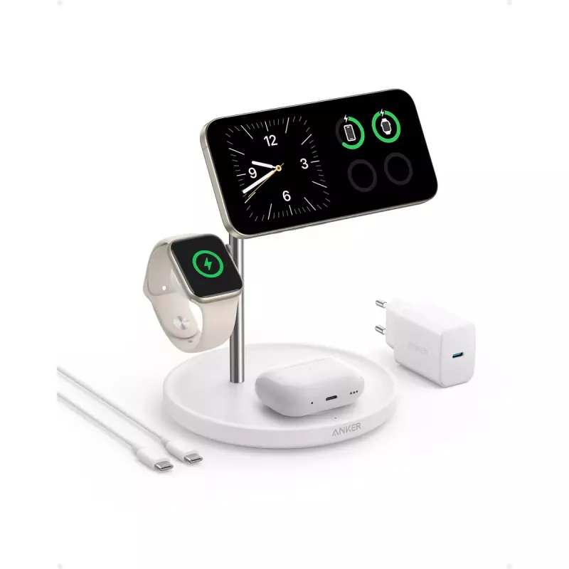 Anker MagGo Universal Biała Bezprzewodowa Ładowarka USB Szybkie Ładowanie Wewnętrzna