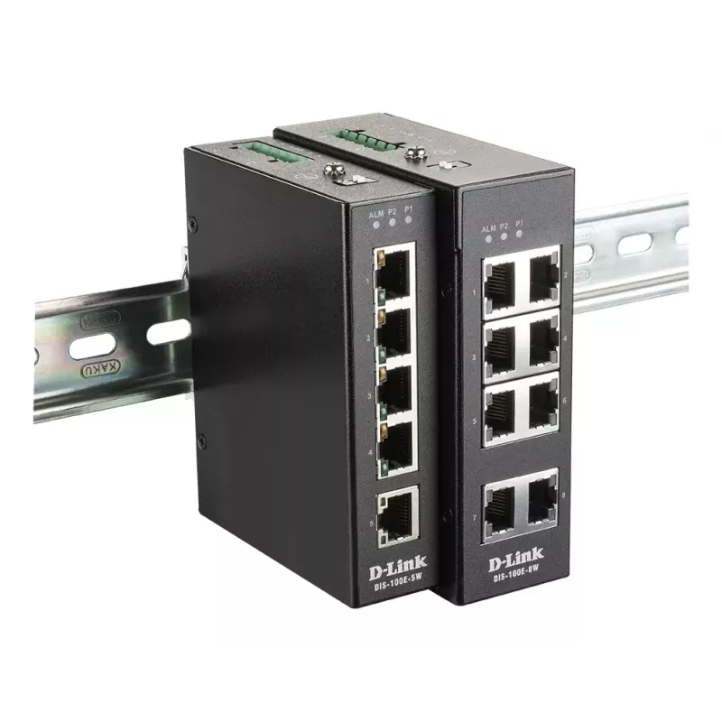 D-Link 5-portowy niezarządzalny przełącznik przemysłowy z 5 portami 10/100 BaseT(X)