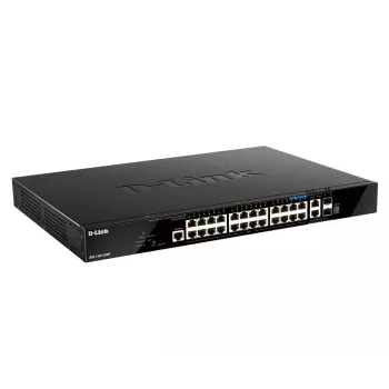 D-Link DGS-1520-28MP/E przełącznik sieciowy Zarządzalny L3 Gigabit Ethernet (10/100/1000) Power over Ethernet (PoE) 1U Czarny