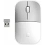 Mysz bezprzewodowa HP Z3700 Ceramic White, oburęczna, optyczna, RF, 1200 DPI, srebrna, biała