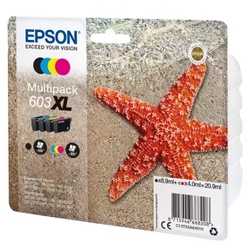 Epson C13T03A64020 wkład atramentowy 1 szt. Oryginalny High (XL) Yield Czarny, Cyjan, magenta, Żółty
