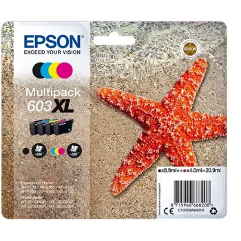 Epson C13T03A64020 wkład atramentowy 1 szt. Oryginalny High (XL) Yield Czarny, Cyjan, magenta, Żółty