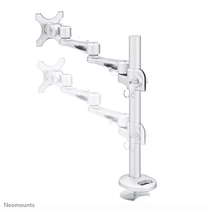 Neomounts FPMA-D935G Uchwyt do monitora 10-30 cali, montaż przez otwór, 10 kg, 25,4 cm (10 cali), 76,2 cm (30 cali), 100 x 100 mm, srebrny