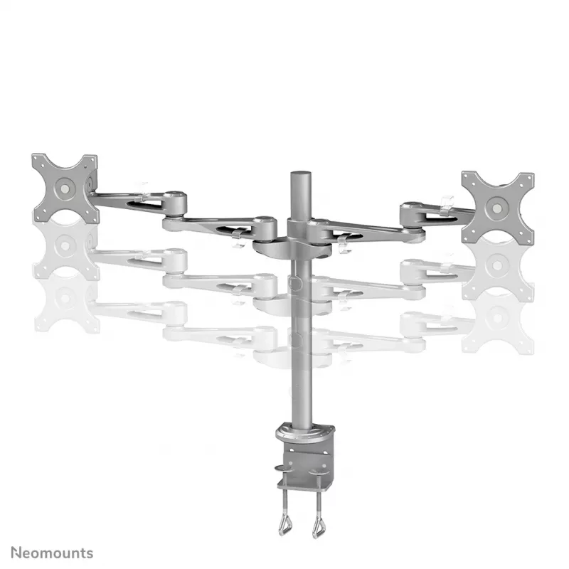 Neomounts FPMA-D935D Uchwyt do monitora 14-27 cali, zacisk, 6 kg, 35,6 cm (14 cali), 68,6 cm (27 cali), 100 x 100 mm, Srebrny