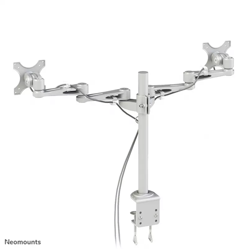 Neomounts FPMA-D935D Uchwyt do monitora 14-27 cali, zacisk, 6 kg, 35,6 cm (14 cali), 68,6 cm (27 cali), 100 x 100 mm, Srebrny