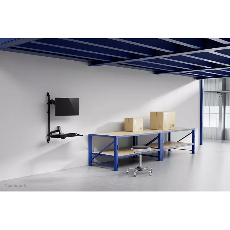 Wall Mounted Sit-Stand Workstation Neomounts WL90-325BL1 max weight 9 kg