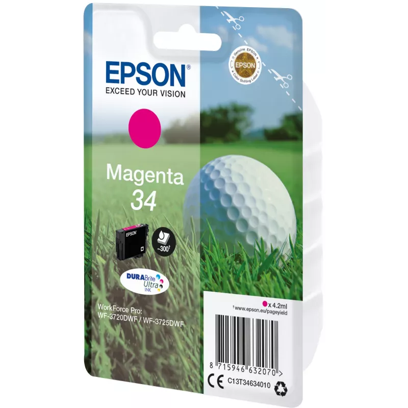 Wkład Epson 34 Magenta 300 stron C13T34634010