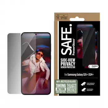 PanzerGlass SAFE. by ® Osłona ekranu prywatyzująca Samsung Galaxy S25+ | S24+ | Ultra-Wide Fit z EasyAligner
