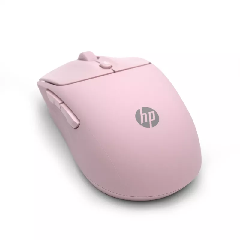 Mysz bezprzewodowa HP 400 Quiet Pink, oburęczna, RF + Bluetooth, 6000 DPI, różowa