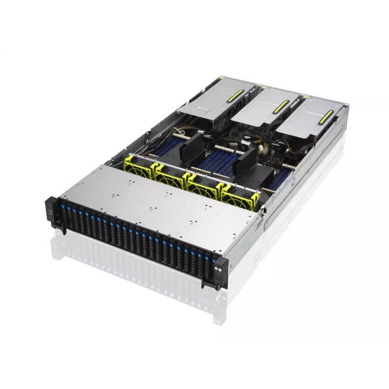 ASUS RS720A-E11-RS24U serwer rack barebone 2U, srebrny