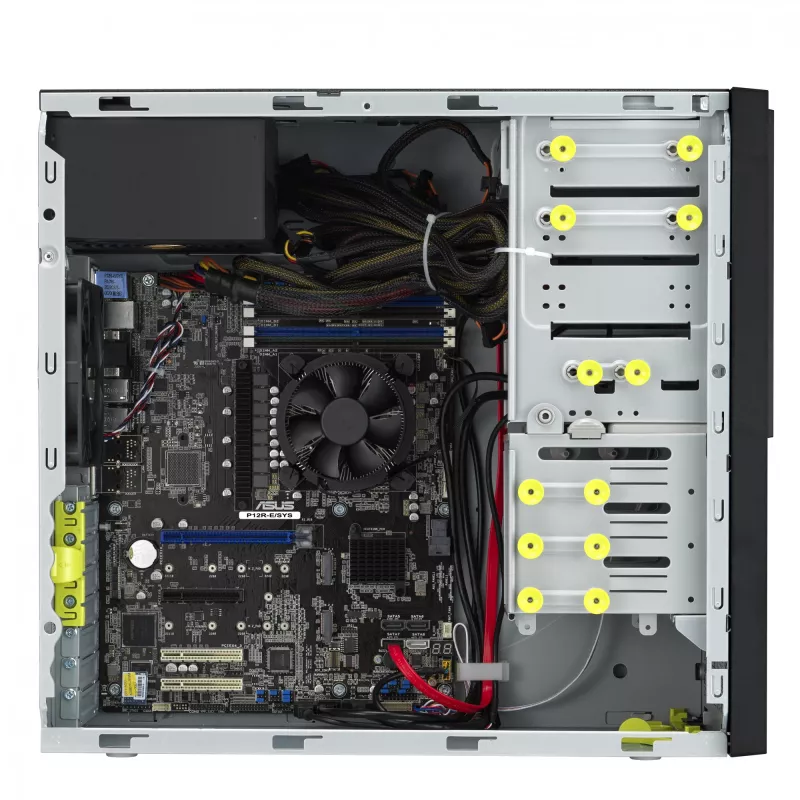 Obudowa wieżowa ASUS TS100-E11-PI4 Czarny z chipsetem Intel C256, obsługą LGA1200, zasilaczem 300W