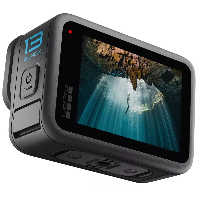 Kamera akcji GoPro HERO13 Black Bundle — 5.3K Ultra HD, 27,6 MP CMOS, 240 kl./s, 2,27-calowy LCD, 2-krotny zoom cyfrowy, dźwięk stereo WAV
