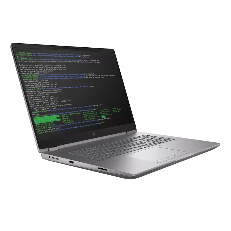 HP ZBook Fury G1i Intel Core Ultra 7 45,7 cm (18 cali) WQXGA 32 GB DDR5-SDRAM Wi-Fi 7 (802.11be) Windows 11 Pro AI Workstation, AI PC
