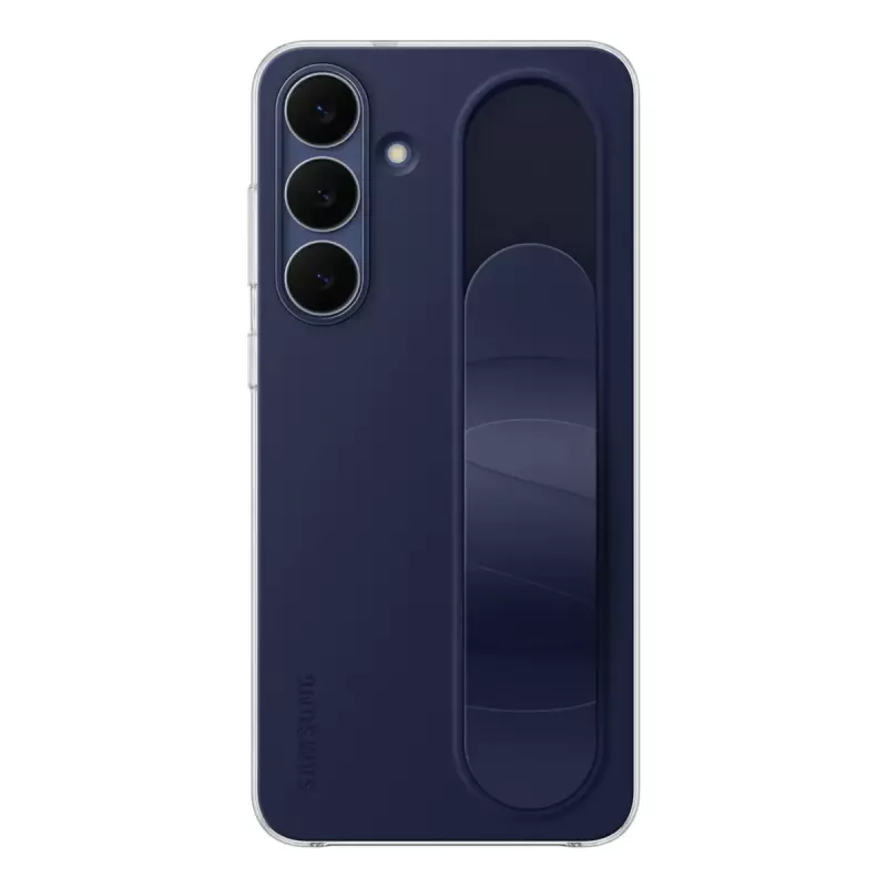 Etui ochronne z uchwytem i podstawką Samsung do Galaxy S25 FE — pokrowiec, granatowe, do ekranu 17 cm (6,7 cala), podstawka biurkowa