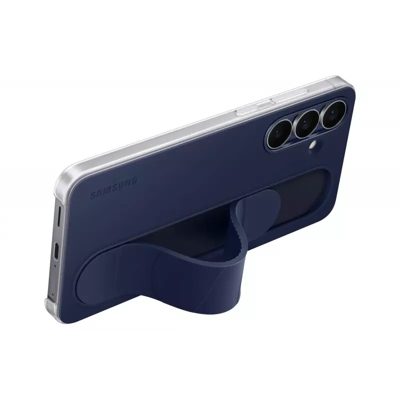 Etui ochronne z uchwytem i podstawką Samsung do Galaxy S25 FE — pokrowiec, granatowe, do ekranu 17 cm (6,7 cala), podstawka biurkowa