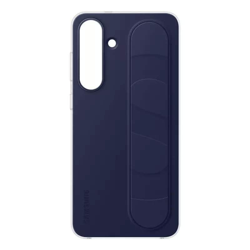 Etui ochronne z uchwytem i podstawką Samsung do Galaxy S25 FE — pokrowiec, granatowe, do ekranu 17 cm (6,7 cala), podstawka biurkowa